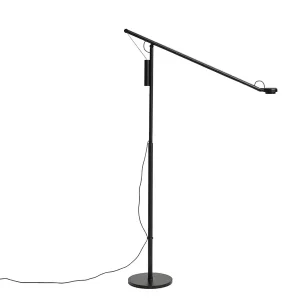 Fifty-Fifty Gulvlampe, soft black fra Hay | Så længe lager haves