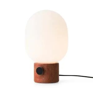 Ekspreslevering - JWDA Table Lamp, red travertine stone fra Audo Copenhagen