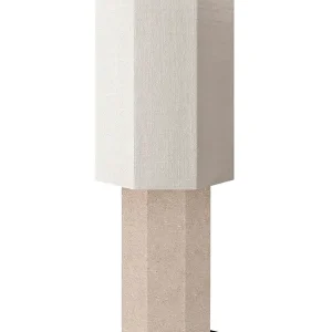 Udsalg | The Eight Over Eight Lamp Large, beige travertine fra Louise Roe