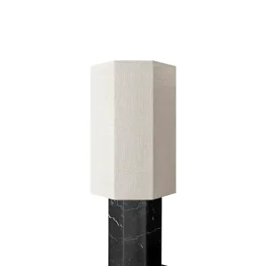 The Eight Over Eight Lamp Small, grey marble fra Louise Roe - Begrænset antal