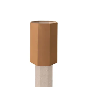 Bestil nu | The Eight Over Eight Lamp Small, beige travertine fra Louise Roe