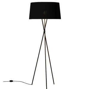 Premium kvalitet - Tripode Gulvlampe fra Santa and Cole, sort (G5)