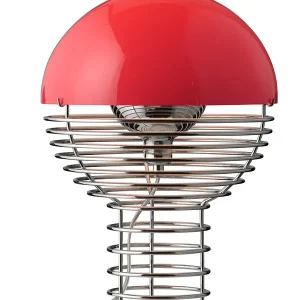 Wire Bordlampe Ø30, rød af Verner Panton | Nyt i sortimentet