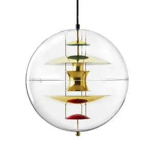 Globe, Brass Finish pendel Ø40 af Verner Panton | Tryg betaling