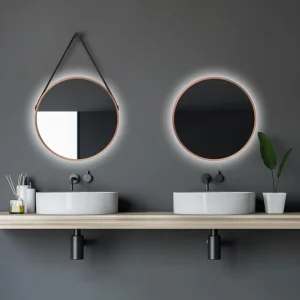 Allejaure Spejl 50 cm Rund Kobber - Hus & renovering - Kun i begrænset tid