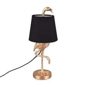 Bedste pris - Trio Lighting Trio Lighting Lola bordlampe E14 sort/guld - Belysning