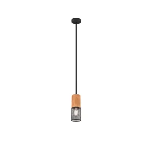 Trio Lighting Trio Lighting Tosh loftlampe E27 matsort Natur/Matsort - Belysning | Skynd dig