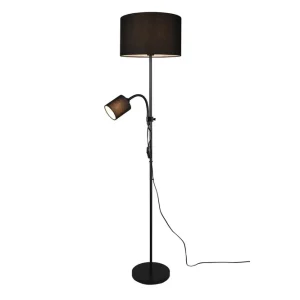 Begrænset antal | Trio Lighting Trio Lighting Owen gulvlampe E27+E14 sort - Belysning
