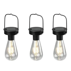 Eftertragtet - Trio Lighting Campus Hængelampe Solcelle med skymningssensor 3 st - Belysning