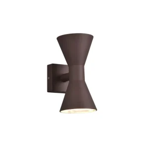 Trio Lighting Trio Lighting Ardas Væglampe 2L GU10 Rustik - Have | Klar til afsendelse