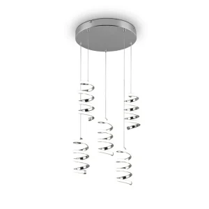 Dagens tilbud | Trio Lighting Trio Lighting Laola LED Loftlampe 5L Krom 4000K - Belysning