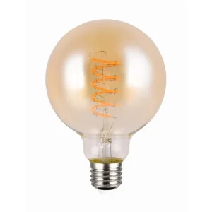 Trio Lighting Trio Lighting LK LED E27 Filament Big Globe 4W 200lm 1800K Brun - Belysning | Kan bestilles