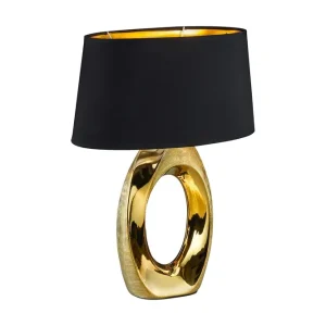 Trio Lighting Trio Taba bordlampe Guld / sort - Belysning - Særtilbud