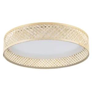 Bedst sælgende | Eglo Loftlampe Eglo Luppineria Ø380 mm Hvid Brun Hvid/Brun - Belysning