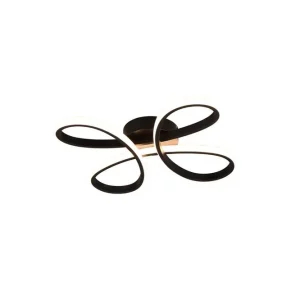 Dagens tilbud | Trio Lighting Loftlampe TRIO Fly 40 cm, Matsort 40 cm, Matsort - Belysning