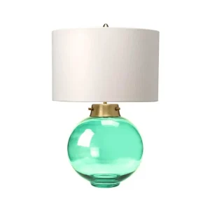 Bordlampe Elstead Lighting Kara Aldret messing - mørkegrønt glas Aldret messing - mørkegrønt glas - Belysning - Nytilføjet