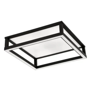 Topkvalitet | Loftbelysning Eglo Macellara Sort/Hvid 45x45 cm - Belysning