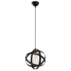Bedste pris | Loftlampe Voroa Sort / Antik Sort / Antik - Belysning