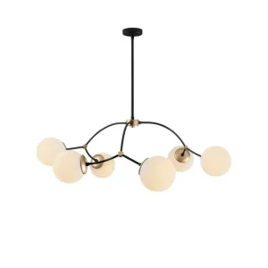 Tilgængelig nu | Loftlampe Yenda Hvid / Sort Sort/Hvid - Belysning