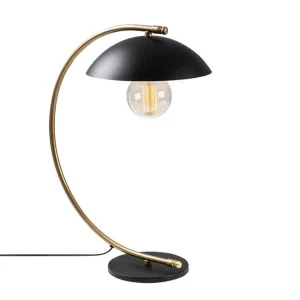 Bordlampe Mast Sort / Rany Guld/Sort - Belysning - Godt tilbud