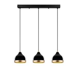 Topprodukt - Loftlampe Soodni Tre Horisont Sort Sort - Belysning