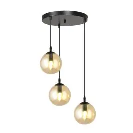 Emibig Pendel Lampe Cosmo Stål Sort Egnet Til 3x E14 - Max 10W | Skarp pris