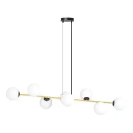 Anbefalet valg - Emibig Pendel Lampe Gravity Stål Sort Egnet Til 8x E14 - Max 10W