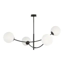 Anbefalet valg | Emibig Loftlampe Hunter Stål Sort Egnet Til 4x E14 - Max 10W