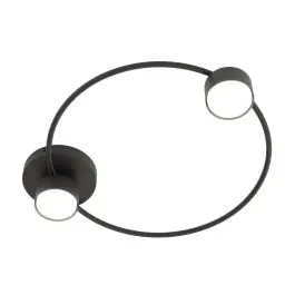 Bestil i dag | Emibig Loftlampe Lucio Stål Sort Egnet Til 2x GX53 - Max 12W