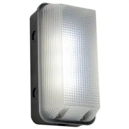 Interlight LED Væglampe Vandalsikret Sort 8W 600lm - 840 Kold Hvid IP65 - Bestil nu