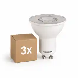 Fordelspakke 3x Sylvania RefLED ES50 LED Spot GU10 PAR16 230lm 36D - 830 Varm Hvid Erstatter 35W - Spar mere