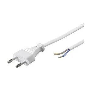 Udsalg | Hvid ledning - 1,5m - med stikprop