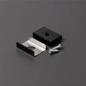 Beslag til LED Profil - Model S - Sort - 20 stk - Kan bestilles