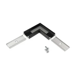 Topprodukt | Vinkel til LED Profil SURFACE10 - 90° - Sort
