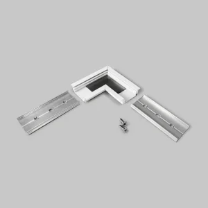 Topkvalitet | SOMMER OUTLET - Vinkel til LED Profil GROOVE14 - 90° - Hvid