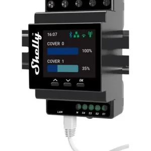 Bedste pris | Shelly - Pro Dual Cover Pm - Wi-Fi Dobbelt Jalousistyring