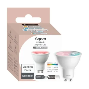 Aqara - GU10 LED Spot T2 - RGB+CCT - Farveskiftende LED-spot - Spar nu
