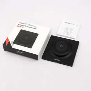 Begrænset lager | Miboxer - Fjernbetjening - Roterende Hjul - Sort - CCT - 2.4GHz RF