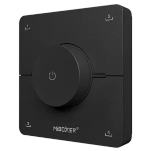 Begrænset antal - Miboxer - Fjernbetjening - Roterende Hjul - Sort - CCT - 4 Scener - 2.4GHz RF
