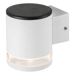 V-Tac 0.55W Solcelle Væglampe LED Hvid IP54 70lm med 3 års garanti | Godt tilbud