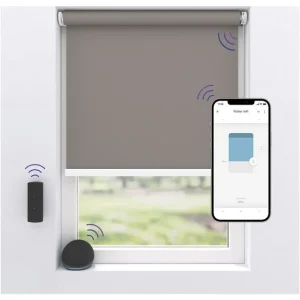 Topprodukt - MotionBlinds - Wireless Electric Sort-Out Rollerblind 80x190cm - Grå