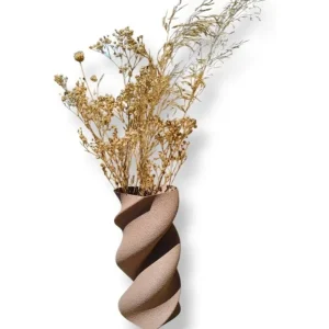 Premium | Simiu - HEART TWIST - Vase - 20 cm - Lys ler