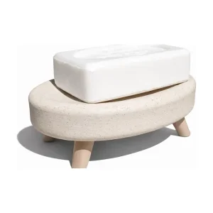 Superpris - Simiu - Soap dish - Sæbeholder - Beige Marmor/Beige