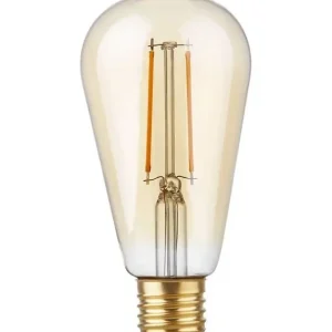 Tilbudspris - E27 - SPL Rustika - Amber - Ø 64mm - 250lm - 2200K - CRI 90 - Dæmpbar