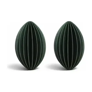 Simiu - Juleophæng - 6 cm - Oval - Grøn - 2 pak | Rabat