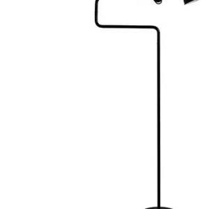 Begrænset antal - 411 GULVLAMPE SORT/SORT - LAMPE GRAS