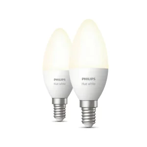 Philips Hue White Kerte E14 2pak H10,6 - Lyskilde - På lager