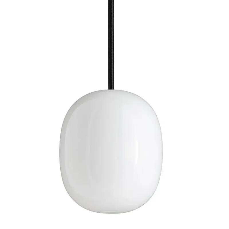 Kampagnepris - Superæg 150p - Opal (G9 42w) - Sort LEDning 3m - Pendel