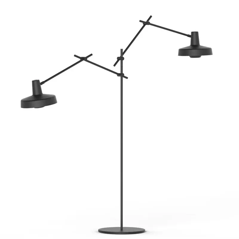 Arigato Dobbelt Gulvlampe Sort - Ny vare