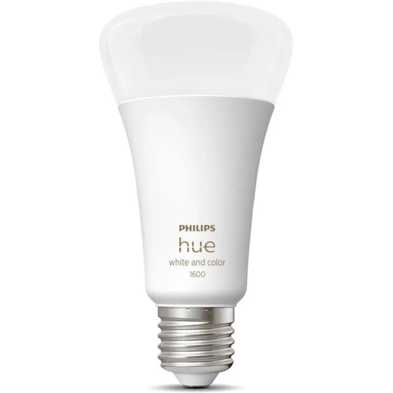 Philips Hue Color E27 - 13,5 W (White & Color Ambiance, 2000–6500 K, 1600 lm) | Kun få tilbage